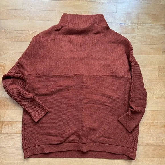 Rust Turtleneck Sweater Tunic length - Picture 4 of 4